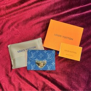 Louis Vuitton Denim Victorine Wallet Cardholder